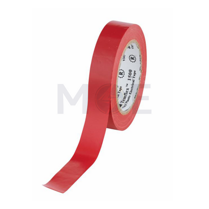 3M Electrical Adhesive Tape Red 20yd Temflex 1500