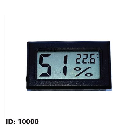 Digital Temperature Hygrometer Thermometer + Humidity -40°C to +70°C 90% RH | HTC-1 247223 | ساعة حرارة ورطوبة ديجيتال