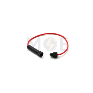 30A Screw Cap Panel Mount Fuse Holder with Wire for 6×30mm Glass Fuse | JR6214A - SLF قاعدة بيت فيوز زجاج كبير مع شريط