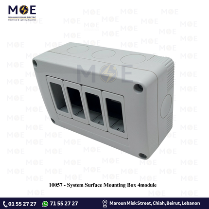 System Surface Mounting Box 4module | بوات ظاهر مربع