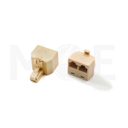 Two way Network Splitter Adapter RJ45 Male to RJ45 Female 8P8C | KD52-8P8C