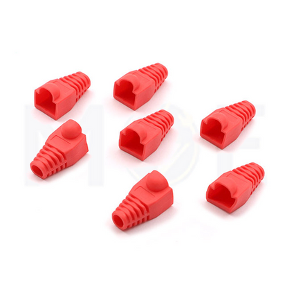 Network Plug Cover |RJ45 Plug Cover (Boot) 8P8C CAT6 |HMP-001 RED