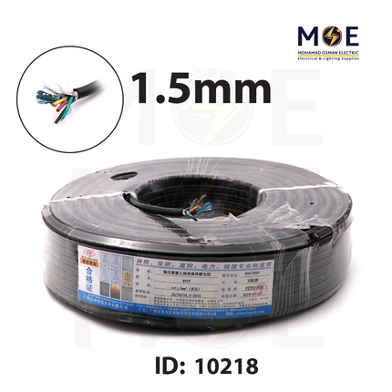 Control Cable Shielded Black 4core 1.5mm | 252275 4x1.5mm | كابل كونترول اسود