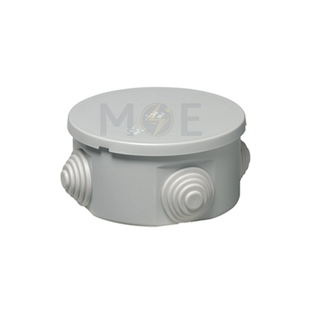 Courbi IP55 Surface Distribution Mounting Box Round With Cable Gland 65x35mm | 32-21001-653 | علبة مدورة ظاهرة مع جوان