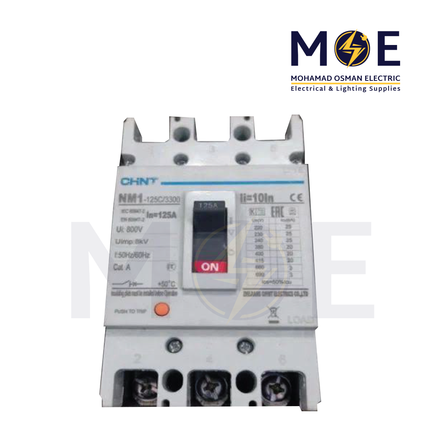 Chint MCCB NM1-125S/3300/ 3P 125A Fix | TE0068 | دجنتور صناعي