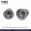 Cylinder Downlight / Spotlight Frame Surface Silver E27 19x20cm | سبوت فارغ ظاهر مدور شكل سيلندر فضي
