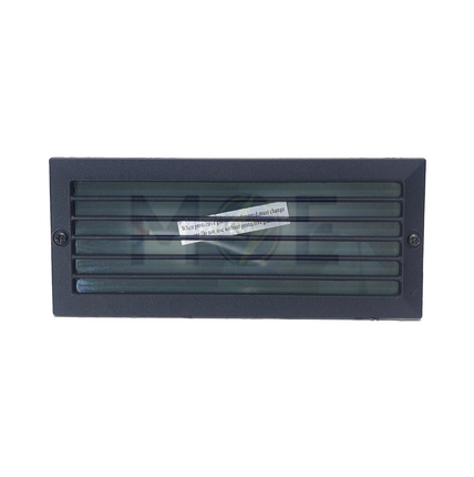 Garden/Stairs Light Recessed Rectangular Wall Lamp/Applique Matt Black 23x10cm E27 | 920 2(S)