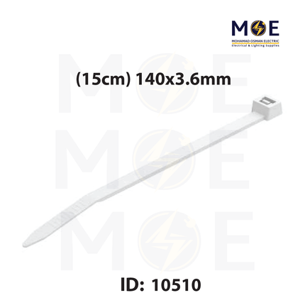 Bandex Cable Tie White ( 15cm ) 140x3.6mm | CT-140-3C | رباط بلاستيك ابيض