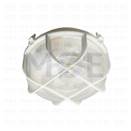 مصباح بيكوزو دائري للسقف مزود بشبكة، حجم صغير، أبيض، E27