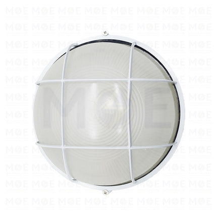 Round Bulkhead Lamp Ceiling Surface Light With Grid Large White E27 | FL8008(L)