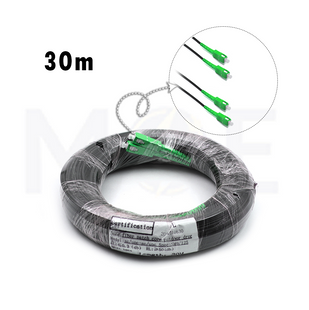 Self Support Drop fiber optic patch cable | Optical Patch Cord | Single Mode SC/APC 2Core 30mt