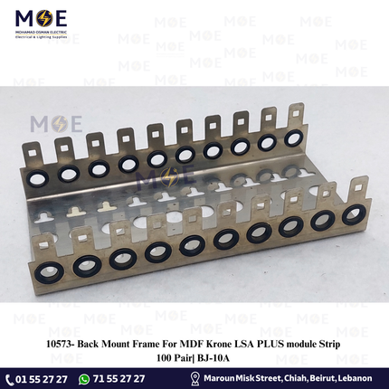 Back Mount Frame For MDF Krone LSA PLUS module Strip 100 Pair| BJ-10A | شاسي مشط جنكسيون للتلفون