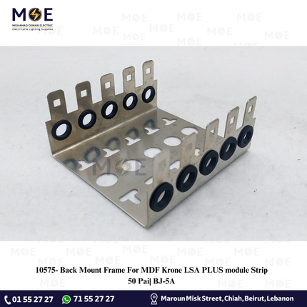 Back Mount Frame For MDF Krone LSA PLUS module Strip 50 Pai| BJ-5A | شاسي مشط جنكسيون للتلفون