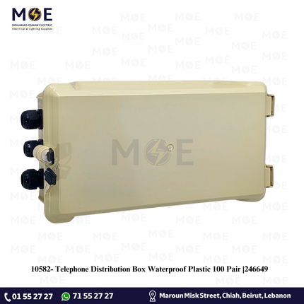 Telephone Distribution Box Waterproof Plastic 100 Pair |246649 | علبة جمع خطوط مطرية
