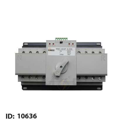 Kinee Change Over Switch / Dual Power Automatic Transfer Switch ATS 4P 40A | KNZ-63 KNS1-63/4P 40A | هاوس يدوي و اوتوماتيك ثلاثة فاز مع نتر
