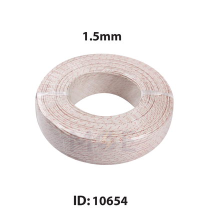 High Temperature Fiberglass Wire White / Red 500V 1.5mm | شريط حراري ابيض/احمر
