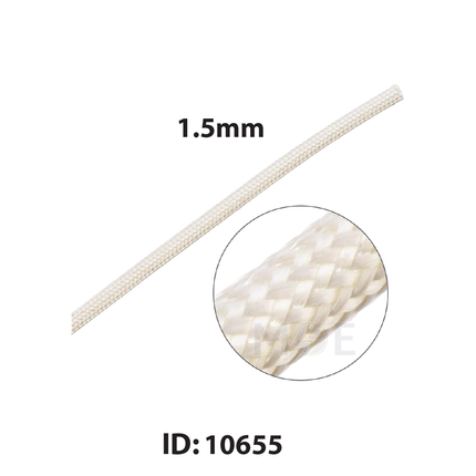 High Temperature Fiberglass Wire White 500V 1.5mm | شريط حراري ابيض