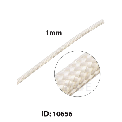 High Temperature Fiberglass Wire White 500V 1mm | شريط حراري ابيض