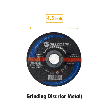 GrassLand Abrasive Metal Grinding Disc 115x3.2x22.2mm | A30R-BF