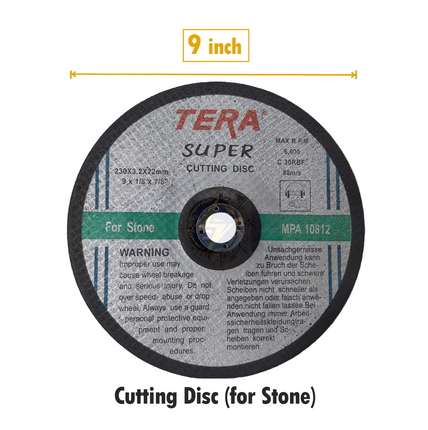 Tera Abrasive Stone Cutting Disc 230x3.2x22.2mm | MPA10812