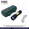 LED Flashlight Lamp Torch with Clip 3 Mode Zoomable Lamp Built in Battery with Box USB Charging XPE+COB | انتريك ليد يدوي تشريج مع علبة صغير