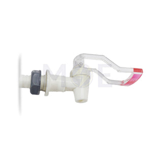 Replacement Faucet for Water Cooler – Male External Threaded with Nut and Washer Red حنفية كولربراد مياه دكر مع عزق احمر