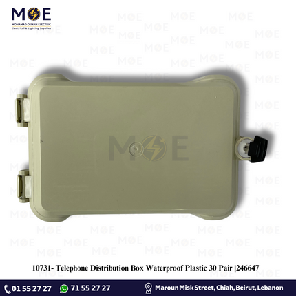 Telephone Distribution Box Waterproof Plastic 30 Pair |246647 | علبة جمع خطوط مطرية