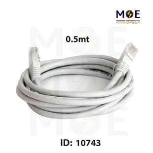 3M Corning CAT6 UTP Patch Cord Cable Gray 0.5mt | UU008168435 | وصلة باتش كورد رمادي