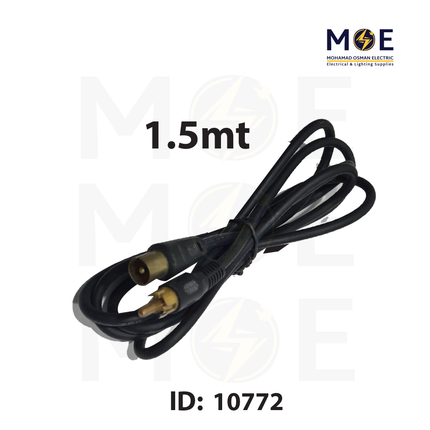 RCA Cable / Adapter | 1xRCA Male To 1xCoaxial Male Cable / Adapter 1.5mt | وصلة اوديو فيديو