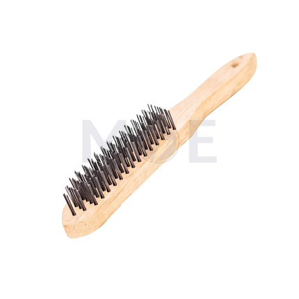 Steel Wire Brush 5 Row with Hardwood Handle