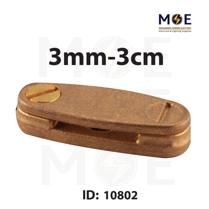 DC Tape Clips Brass | Clamp Coller 3mm-3cm | كوليه كابل ايرث نحاسي