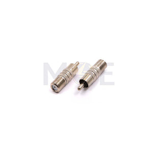 RF Coaxial Adapter F-Type Female to RCA Male | JR5026 فيشة اوديو