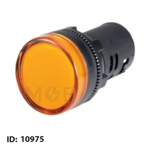 Signal Lamp Volt Panel Mount Yellow 75-440V AC 22mm | AD16-22DS/V-407230 YL | لمبة اشارة فولت اصفر