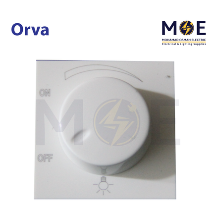 Orva Dimmer Switch white 2module 1000W | MS30246 | ديمر ضو ابيض