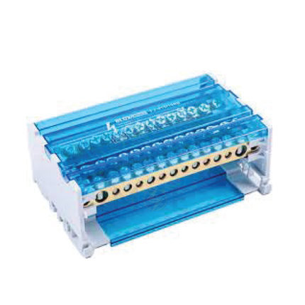 BLOX Distribution Block 4P 11 / 125A Gray/Blue | FJ-411 / 125B | علبة توزيع فاز
