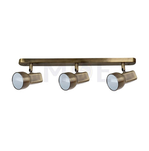 Ceiling Triple Spotlight Bar Chrome 3xE27 3xR80 55cm Model R80A-3L