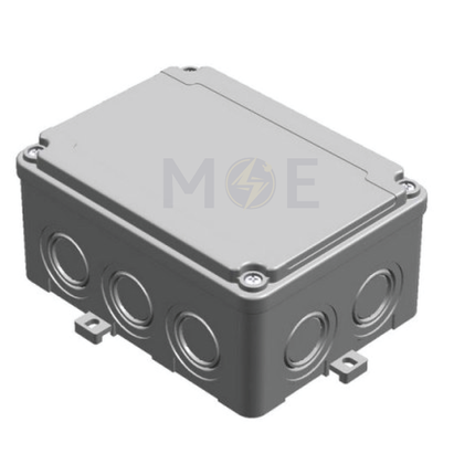 Mete Enerji IP67 Surface distribution mounting box Rectangle With Cable Gland 150x110x70mm | 40201505 | علبة مربعة ظاهرة مع جوان