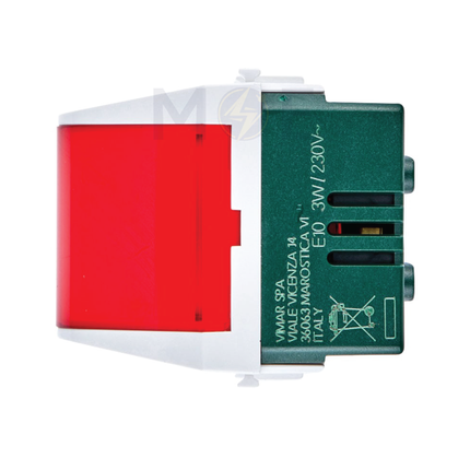 Vimar Plana Lamp For Switch Red 220V | 14773 | لمبة مفتاح احمر