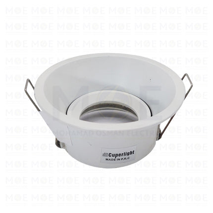 Cuperlight downlight Spotlight Frame MR16 White Recessed Adjustable Circular Trimless 7.5cm AK-219A - سبوت فارغ ترملس مدور مخفي ابيض متحرك (2)