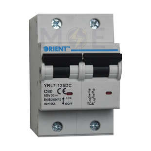 Orient MCB YRL7-125 DC 2P 80A | YRL7-125 | دجنتور كهرباء مجوز - قاطع كهربائي