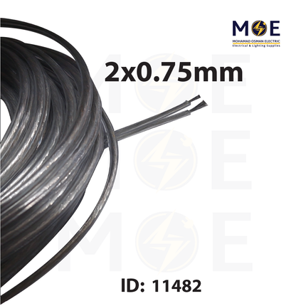 Speaker Wire / Audio Video AV High Performance Transparent 2x0.75mm | شريط سبيكر شفاف