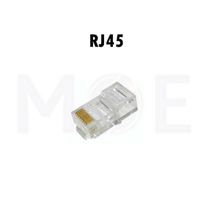 Dintek Network Plug Crimp Connector Unshielded Transparent CAT5E RJ45 8P8C | 1501-88052