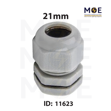 Orient Cable Gland PG21 ( 13mm - 18mm ) | PG21 | برس اتوب للكابل رمادي