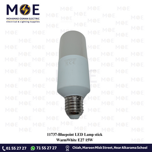 Blue Point LED Lamp stick WarmWhite E27 15W | لمبة ليد برم ستيك ورم وايت
