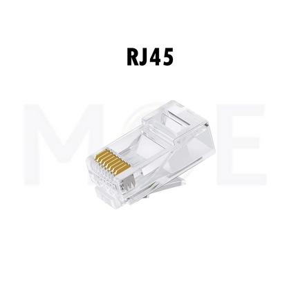Orient Network Plug Crimp Connector Unshielded Transparent UTP CAT6 RJ45 8P8C
