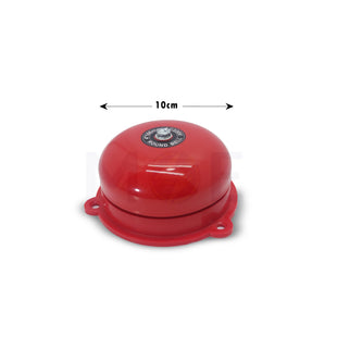 SEG Industrial Round Bell for Fire Alarm or School Use Red 100mm 220V - جرس مدرسة مدور احمر