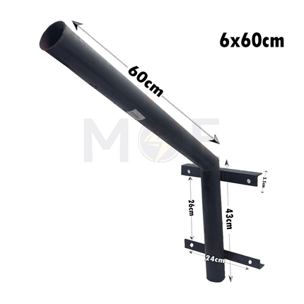 Handle For Street Light Metal Gray 60x600mm