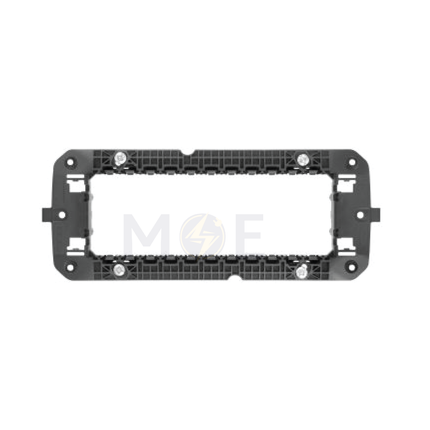 Gewiss CHORUSMART Mounting Frame Black 6module +screws | GW16806 | شاسي مسدسة اسود