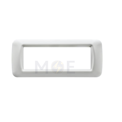 Gewiss Top System Plastic Cover Plate Cloud White 6module | 22506 | بلاك بلاستيك ابيض