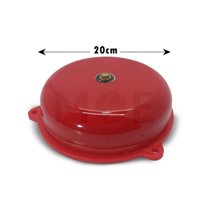 SEG Industrial Round Bell for Fire Alarm or School Use Red 8inch 200mm 220V - جرس مدرسة مدور احمر.jpg